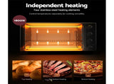 Devanti 48L Convection Oven Electric Fryer Ovens 1800W ECO-B-NHP-45L-BK
