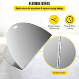 Fire Pit Lid Round 40 Inch Foldable Fire Pit Ring Snuff Cover 430 Stainless Steel Fire Pit Spark V952-GZZDSRSHPGZ40YC01V0