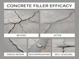 Waterproof Concrete Crack Filler & Sealant, 100G Adhesive Repair Compound with Precision Nozzle & V1369-AZ3-W-08076