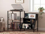 Levede 3-Tier Record Player Stand Vinyl Storage Up to 200 Albums Turntable Table HE1001-AU