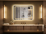 80x80cm Large Square Wall Mount Smart Led Bathroom Mirror Anti Fog Backlit Vanity Mirror V767-XMR-Z28-378-AU
