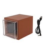 Automatic Single Watch Winder 5 Rotation Modes with Light 2 Power Supply Modes 10W Watch Box for V1294-YM0901-3117230331711
