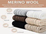 Merino Wool Slouch Socks for Women Soft Knee High Scrunch Warm Cozy Stacked Boot Socks 3 Pack V1258-DP02-F-511