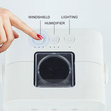 Portable Misting Fans, Water Spray Fan, 2000mah Battery Turbine Wind USB Rechargeable, Quiet V1369-AZ3-W-10366