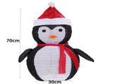 2-Pack Lighted Christmas Penguin Decoration Lantern Collapsible Metal Frame Yard Ornament with 45 V1107-LIGHTED CHRISTMAS PENGUIN DECORATION LANTERN1