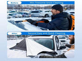 600D Snow Fropcs Windshield Cover 160x76cm windproof Fropcs Protection compatible with Cars SUVs V1188-MS-704-120
