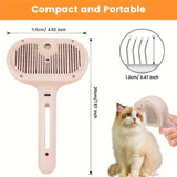 3-in-1 automatic cleaning steam pet brush - anti-static, suitable for long-haired and short-haired V1102-HECW-001