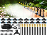 100Ft 1/4" Drip Irrigation System, Garden Irrigation Kit with 16pcs Adjustable Copper V1107-CS-ZDJHQ10016