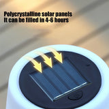 Waterproof Solar Table Lamp, Rechargeable Wireless Outdoor Light for Desk Patio Garden Yard and Room V1237-MS-724-070