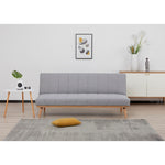 Monroe 3 Seater Sofa Futon Bed Fabric Lounge Couch - Grey V315-VOL-MONR-01