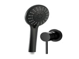 Cefito 4.5" Handheld Shower Head Round with Wall Bathroom Mixer SHOWER-A4-RO-BK-MIXER-RO