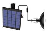 Solar Powered Pendants Light with Adjustable Panel Auto ON/OFF Lighting Sensor IP65 Water-resistant V1294-YM0901-L4166WW-1
