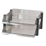 Desk File Letter Tray Layered Classified Documents Rack Acrylic Office Storage Rack Dark Black 2 V1294-YM0626-3117220312911