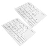 Self-Adhesive Whiteboard Calendar Decal Flexible Design 2Pcs V1369-AZ3-W-22888