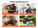 Tool Belt, 18 Pockets Professional Tool Pouch for Men, Heavy Duty Adjustable Utility Belt Detachable V952-GJYDKXZYKSYBRCQ0J001V0