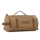 Yellow Black canvas travel, durable travel, spacious carry-on bag, stylish V1347-127-BLA-80833