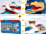 Race Track Toys for Kids Car Adventure Toy Dinosaur Climbing Hills Railcar with 4 Cars Colorful V1192-AZ-W-10126