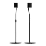 Kanto SLH Universal Height Adjustable Speaker Stands for Satellites up to 4.1 kg - Black, Pair V398-KO-SLH