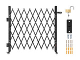 Single Folding Security Gate, Lockable Scissor Gate with 360 degree Swivel Casters, Outdoor V952-GZDZDAQM5157ODKJ1001V0