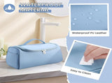 Large Makeup Bag,PU-Leather Water-resistant Toiletry Pouch,Portable Travel Essentials Case,Make up V1366-AZ2-W-03848