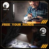 3 Pcs LED Mechanic Lamp Garage, Camping Rechargeable Work Lamp LED Flashlight for Car COB Dimmable V1237-MS-626-224