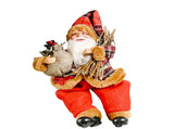 Santa Decoration Cute Image Santa Figurines Doll Toy Holiday Style Tabletop Santa Ornament for Party V1294-YM0901-3115240088512
