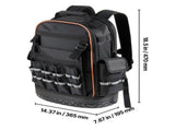 Tool Backpack, 64 Pockets, Heavy-duty Tools Storage Organizer Work Bags with Laptop Compartment & V952-GJBB1416INCHEILMT001V0