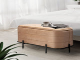 La Bella Coffee Table Storage Ottoman - Velvet Blanket Box Bench DEMI - CAMEL BEIGE V274-FT-BL-241023KE-LBN