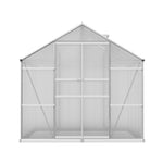 Green Fingers Greenhouse 2.42x2.5x2.26M Aluminium Double Doors Green House Garden Shed GH-ALU-C-242X250-DOU-AB