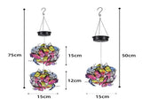 Solar garden decorative light creative iron butterfly ball pendant light outdoor garden square V1294-YM0901-L6215-2