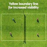 Everfit 9M Portable Volleyball Net Set with Ball Boundary Lines Badminton Tennis SN-B-VLB-9M-YE