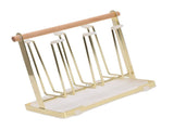Cup Drying Rack 6 Hooks Non Slip Metal Cup Bottle Holder with Drain Tray for Kitchen V1294-YM0901-3118250163111