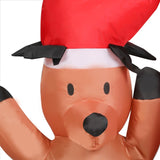 Santaco Christmas Inflatable Outdoor Santa Claus Elk 2.2M Xmas Decoration Light INFL1042