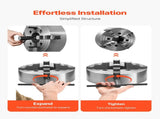 4-Jaw Lathe Chuck, 10 in Clamping Range with T-key V952-SZKP10YC4GKZ7LKI4V0