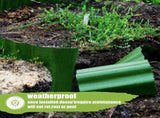 Plastic Garden Edging, Flexible Lawn Border Fence for Garden Boundaries, Flowerbeds and DIY V1189-LC-HW-00211