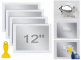 8 Pcs Repair Kit 12 X12 Repair Patch with Scraper Self Adhesive Wall Repair Patch V1366-AZ2-W-14648