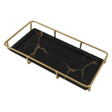 Bathroom Vanity Tray Modern Stylish Anti Slip Kitchen Sink Countertop Storage Organizer S Black V1294-YM0710-3112230084112