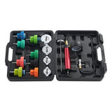 14 pcs Universal Radiator Pressure Tester Kit, Coolant Pressure Tester Kit with Manual Pump and V952-SRQLQYYLCSY192TC2V0