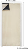 Beige Thermal Insulated Door Curtain, Draft and Sound Barrier Panel, 82 x 204 cm V1188-MS-731-149