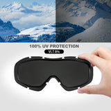 OutdoorMaster OTG Ski Goggles - Over Glasses Ski/Snowboard Goggles for Men, Women & Youth - 100% UV XFOM-OM5-BLBL