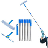 3.1m Extendable Window Squeegee Cleaner Kit with Long Handle for Glass Shower Car and RV V1263-JX-8047
