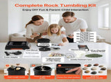 Rock Tumbler, 0.45kg Rock Polishing Machine, Rocks Tumbling Kit with 4-Speed Adjustment, 19 Day V952-YSDMJHS4DDSSY72ED001V3