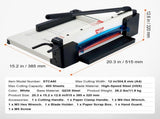 Heavy Duty Paper Cutter, 304.8 mm Industrial Commercial Guillotine Paper Cutter for A4 Paper, 400 V952-DXSDDTTSQZJH25AJWV0