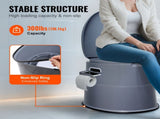 Portable Toilet for Camping, Porta Potty with 5L Detachable Inner Bucket & Removable Paper Holder, V952-MTSBXSMT300BBWUTFV0