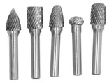 5Pcs/Set Tungsten Steel Grinding Burr Rotary Grinders 6MM Shank Head Rotary Cutter V1294-YM0901-3111200215711
