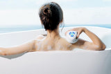 Electric Body Brush for Back with 5 Interchangeable Heads Long Handle for Spa Shower - Green V1263-JX-6500