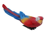 Parrot Sculpture Ornament Waterproof Lifelike Synthetic Resin Decorative Bird Statue for Garden V1294-YM0717-3111220232511