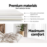 Giselle Bedding Memory Foam Mattress Topper 8cm Double MATTRESS-TOP-8-D