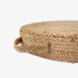 Jute Hand Braided natural floor-pallet cushion 60 x 60 x 20 cm V262-CI-STK-562FC
