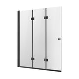 VEVOR Bathtub Shower Door 1295 x 1422 mm Frameless Foldable Tub Shower Door V952-PFYGM51W58HI1W5H9V0